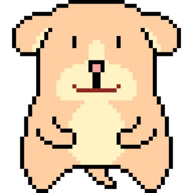 vektör piksel sanat hayvanı izole edildi