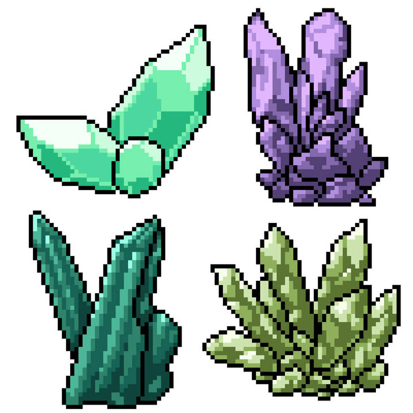 изолированный необработанный кристалл