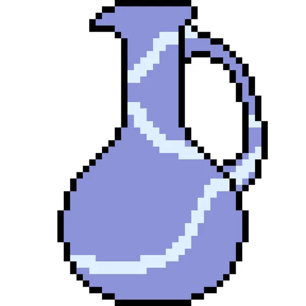 Vecteur Pixel Art Pot Isolé Dessin Animé — Image vectorielle