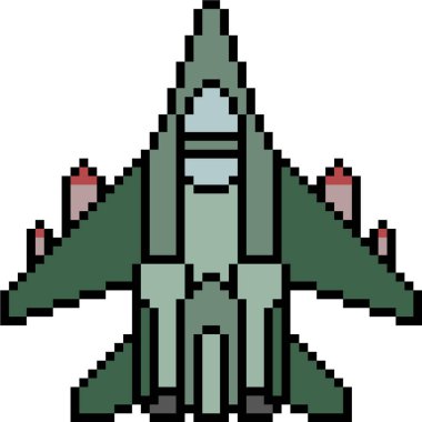 vektör piksel sanat jeti izole edildi