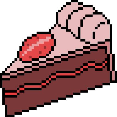 vektör piksel sanat pastası izole edildi