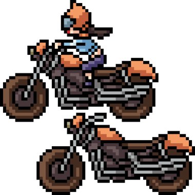 vektör piksel sanatı büyük motoru izole etti