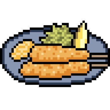 vektör piksel sanat hamur hamuru izole edilmiş yiyecek