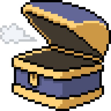 vektör piksel sanatı boş göğüs izole çizgi film