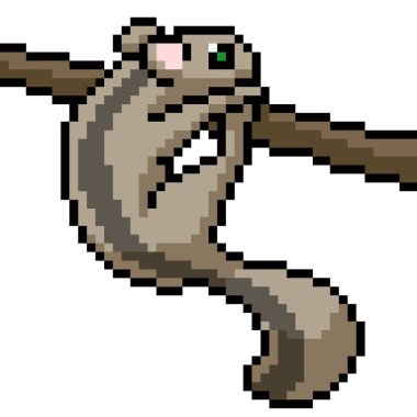 vektör piksel sanat sincabı karbonhidrat izole