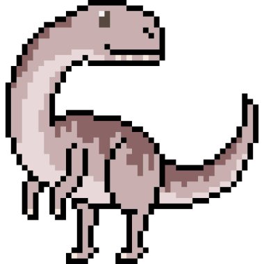 vektör piksel sanat raptoru dinozor