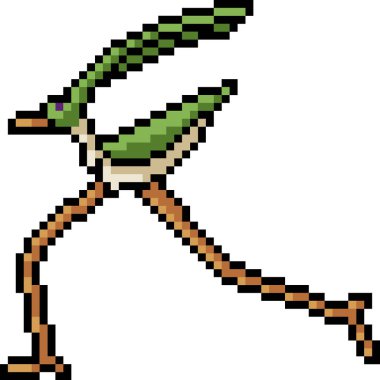 vektör piksel sanat uzaylı böcek izole cartoo