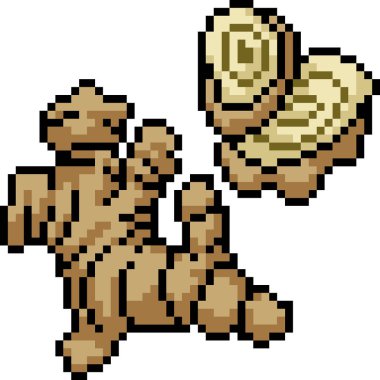 vektör piksel sanatı kızıl izole çizgi film