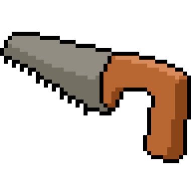 vektör piksel sanatı izole edilmiş çizgi film gördü