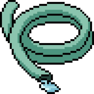 vektör pikseli plastik tüp izole çizgi film