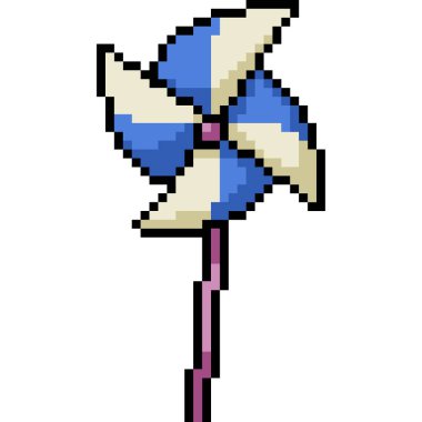 vektör piksel sanat oyuncağı izole edilmiş çizgi film