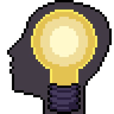 vektör piksel sanatı fikri izole edildi