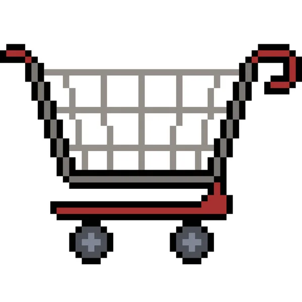 Vecteur Pixel Art Shopping Isolé Dessin Animé — Image vectorielle