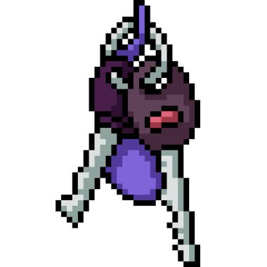 vektör piksel sanat anahtar zinciri izole çizgi film