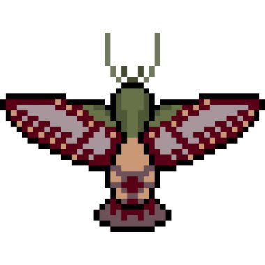 vektör piksel sanat güvesi izole edildi