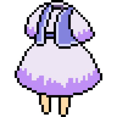 vektör piksel resim elbisesi izole edildi