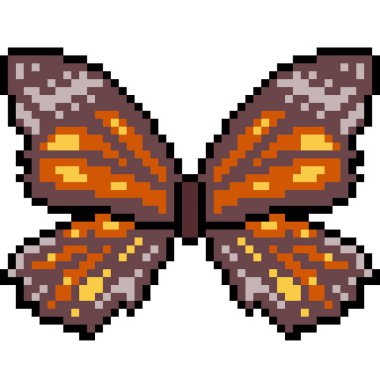 vektör piksel sanat kelebeği izole