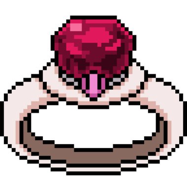 vektör pikseli yüzük mücevheri izole edildi