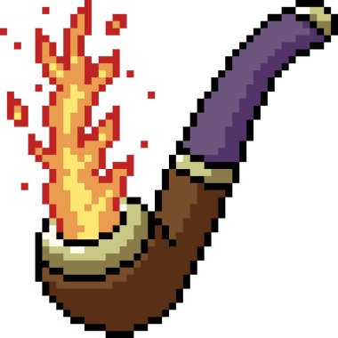 vektör piksel sanat boru efekti izole edildi