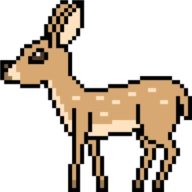 vektör piksel sanat dişi geyiği