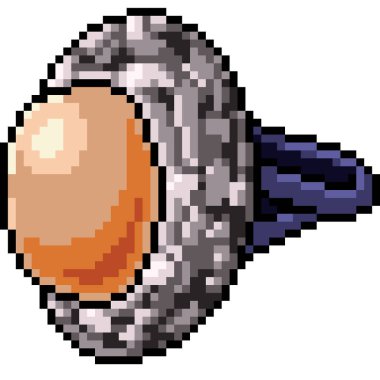 vektör piksel resim halkası dekorasyonu izole edildi