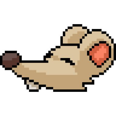 vektör piksel fare başı izole edilmiş çizgi film