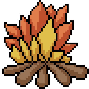 vektör piksel resim yangın kağıdı izole çizgi film