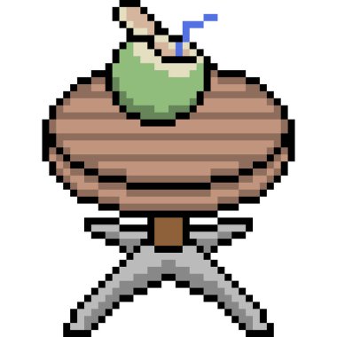 vektör piksel sanat suyu izole edilmiş.