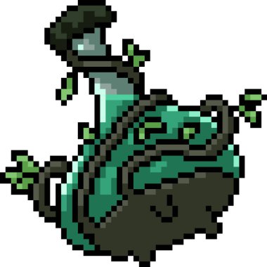 vektör piksel sanat iksiri izole çizgi film