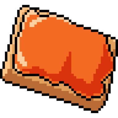 Vektör piksel sanat reçel izole çizgi film