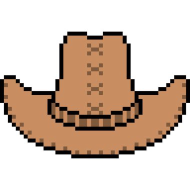 vektör piksel sanat şapkası izole edildi