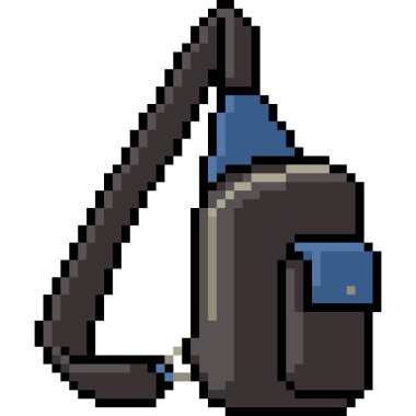 vektör piksel resim çantası izole edilmiş çizgi film