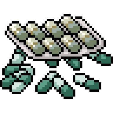 vektör piksel sanat uyuşturucu izole çizgi film