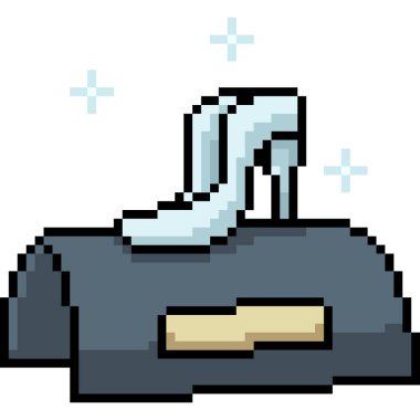 vektör pikseli sanat ayakkabısı izole çizgi film