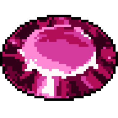 Vektör piksel sanat mücevheri izole edilmiş çizgi film