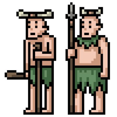 ilkel unga bunga 'nın piksel sanatı