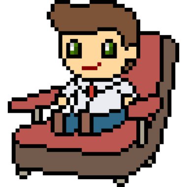 Vektör pikseli bebek patron izole edildi