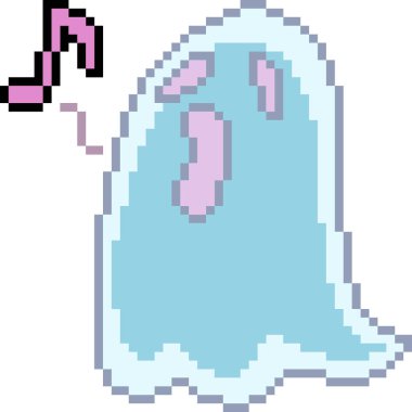 Vektör piksel sanat cadılar bayramı hayalet arabası da izole edildi.