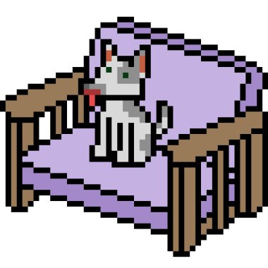 vektör piksel sanat köpeği kanepesi izole