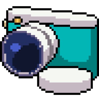 vektör piksel resim kamerası oyuncağı izole edilmiş çizgi film