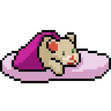 vektör pikseli fare sandaleti izole edilmiş çizgi film