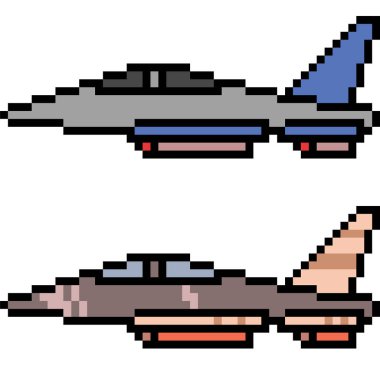 vektör piksel sanat jeti izole edildi