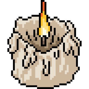 vektör pikseli sanat mumu izole edilmiş çizgi film