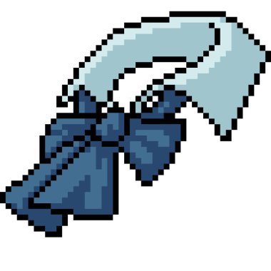 vektör piksel sanat kurdelesi tasması izole edilmiş çizgi film