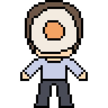 vektör piksel sanatı utanç verici izole