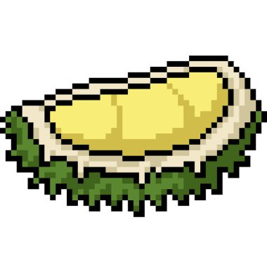 vektör piksel sanat durian izole cartoo