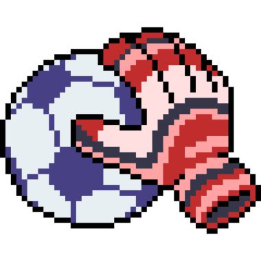 vektör piksel sanat hedef kaleci izole çizgi film