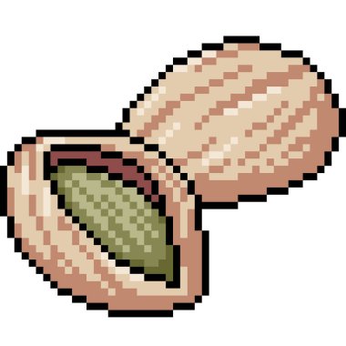 vektör piksel sanat çerezi izole çizgi film