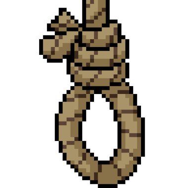 vektör piksel resim halatı izole edilmiş çizgi film