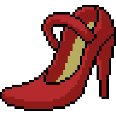 vektör pikseli sanat ayakkabısı izole çizgi film